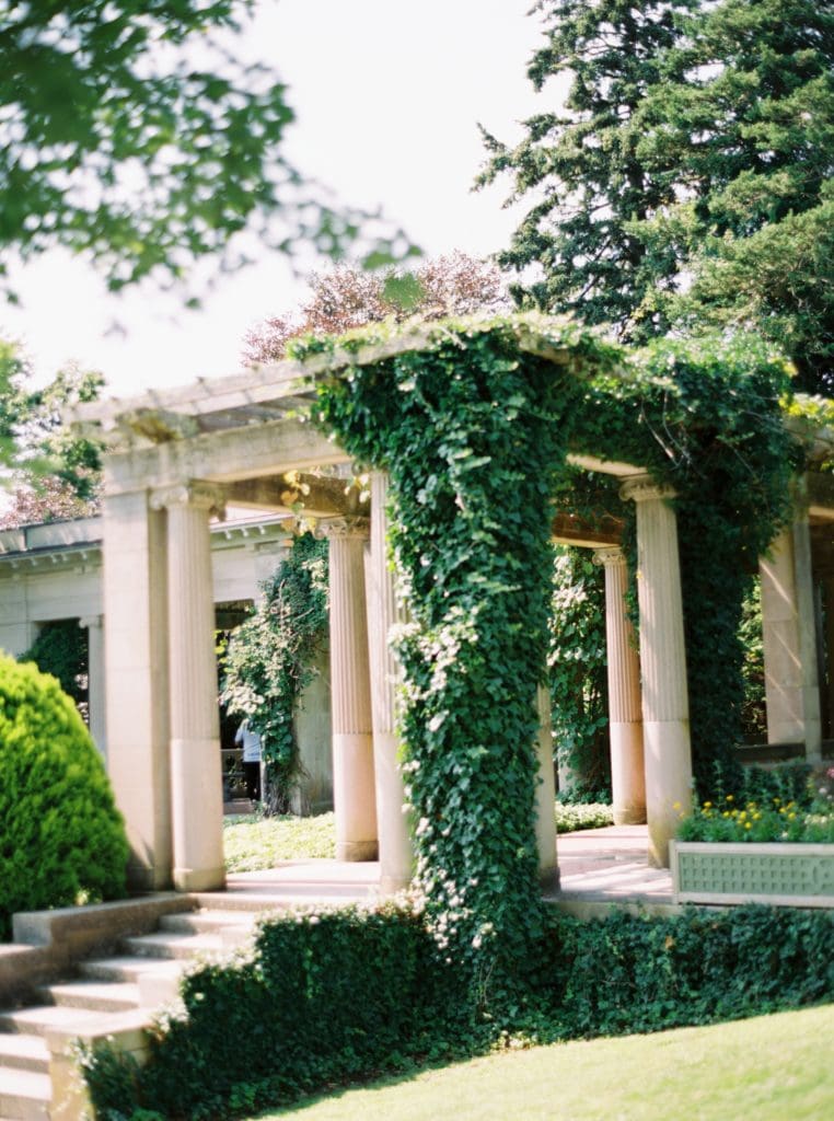 10 Dreamy Mansion Wedding Venues in New England: The view of the Italian styled villa at the Eolia Mansion